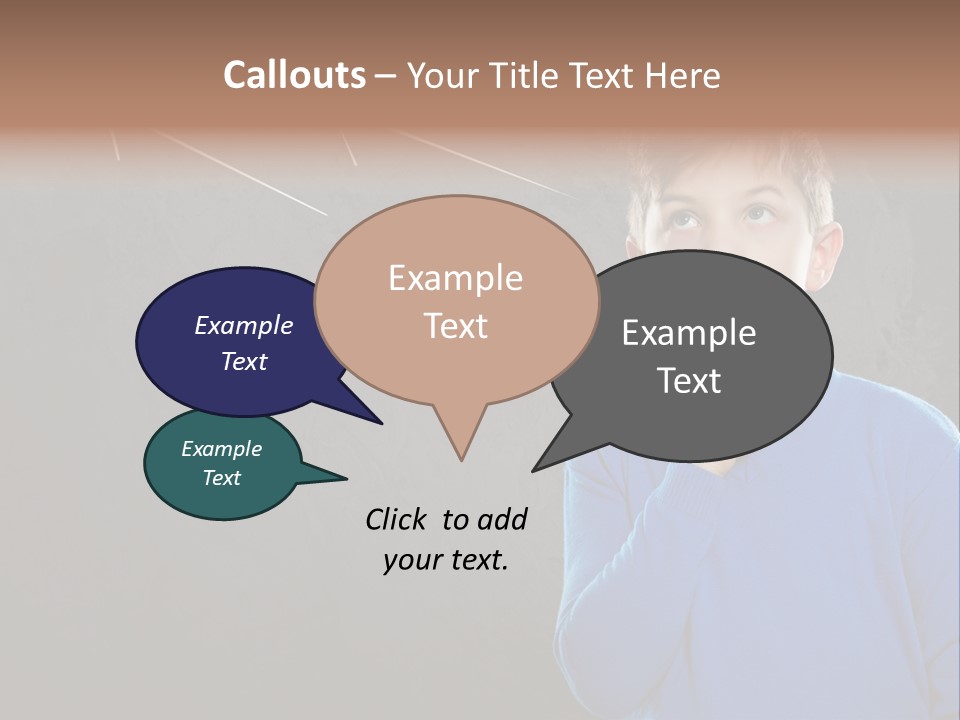 Entscheidung Nachdenken Ambitionen PowerPoint Template