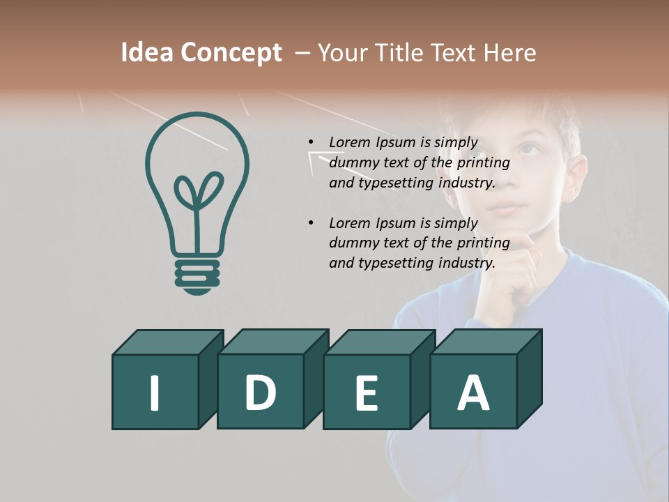 Entscheidung Nachdenken Ambitionen PowerPoint Template