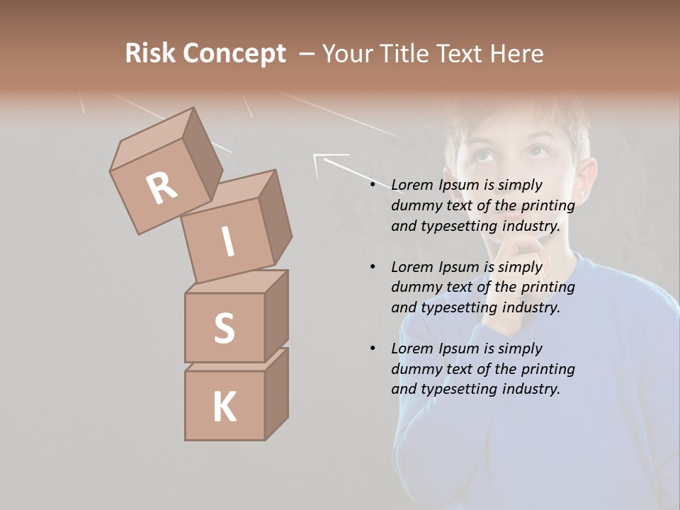 Entscheidung Nachdenken Ambitionen PowerPoint Template