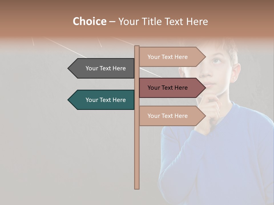 Entscheidung Nachdenken Ambitionen PowerPoint Template