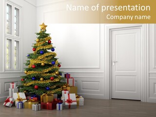 Empty White Interior PowerPoint Template