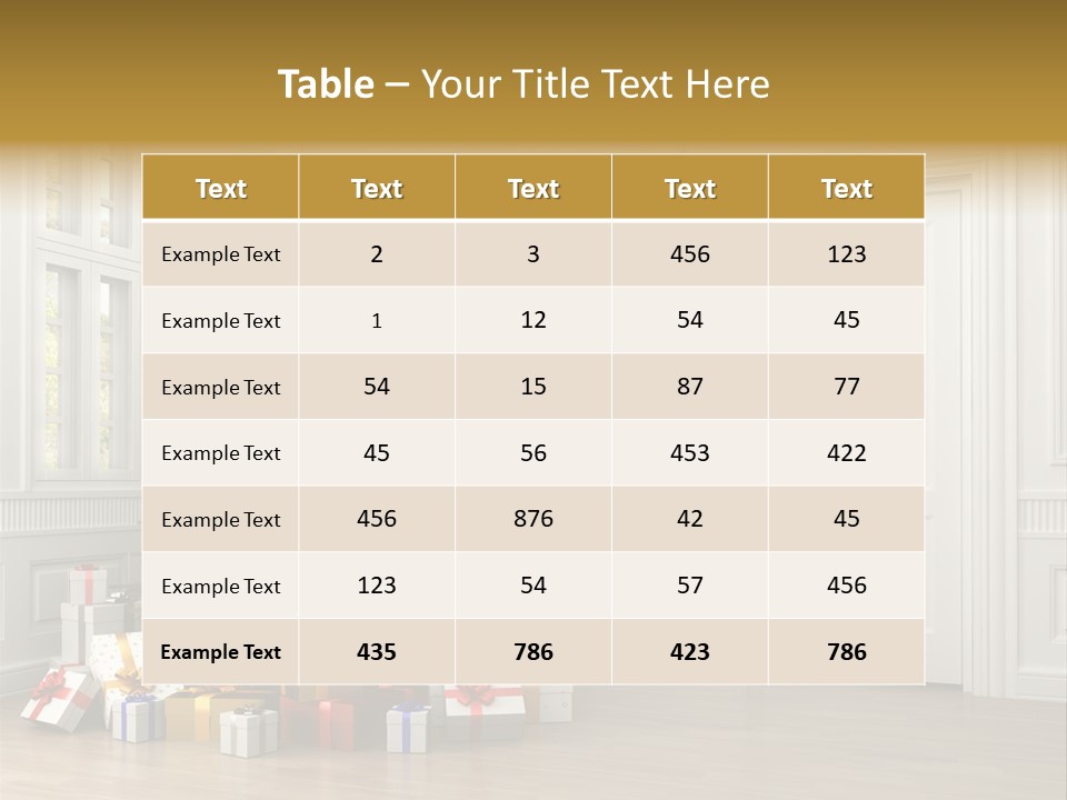 Empty White Interior PowerPoint Template