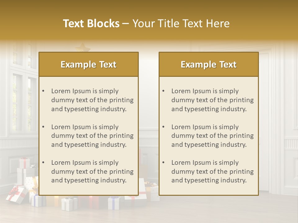 Empty White Interior PowerPoint Template