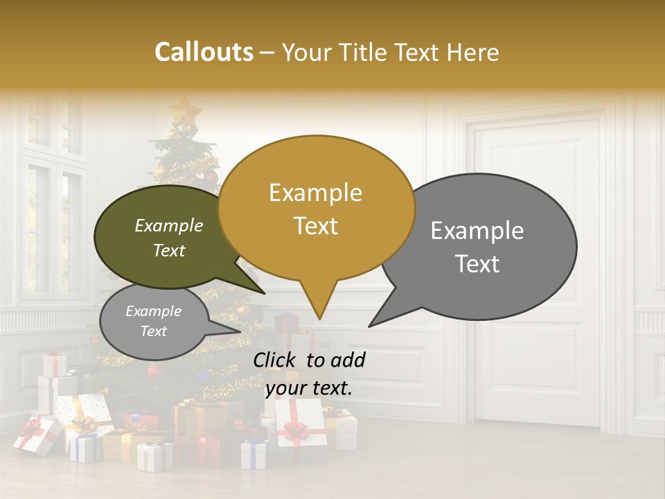Empty White Interior PowerPoint Template