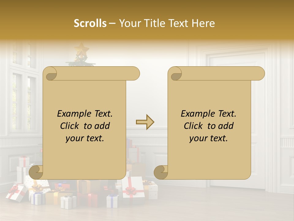 Empty White Interior PowerPoint Template