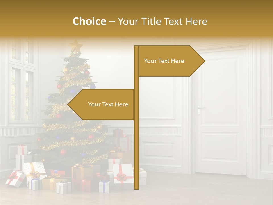 Empty White Interior PowerPoint Template