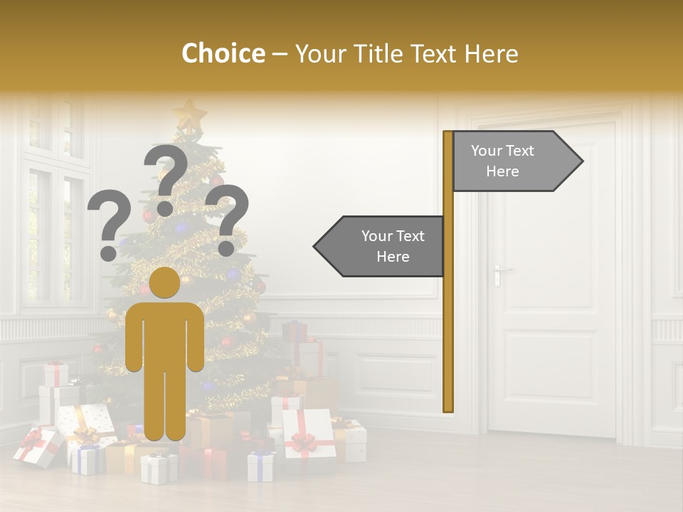 Empty White Interior PowerPoint Template