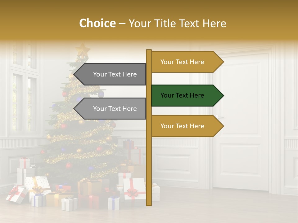 Empty White Interior PowerPoint Template