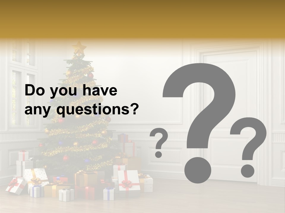 Empty White Interior PowerPoint Template