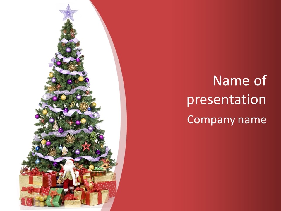 Presents Celebrate Decoration PowerPoint Template