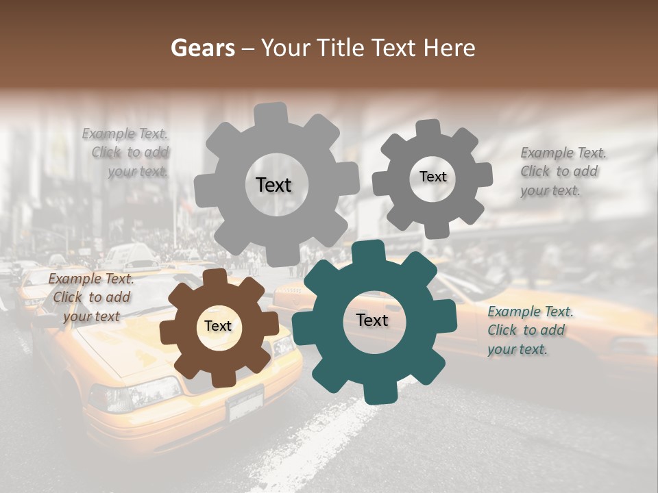 Jaune Unis Circulation PowerPoint Template