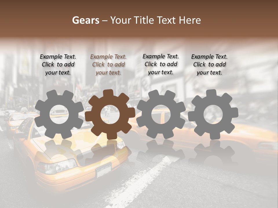 Jaune Unis Circulation PowerPoint Template