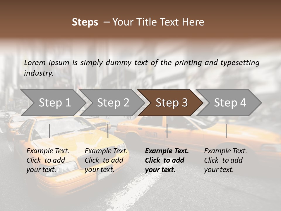 Jaune Unis Circulation PowerPoint Template