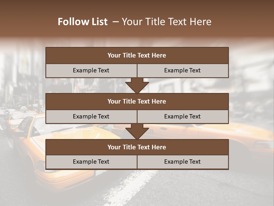 Jaune Unis Circulation PowerPoint Template