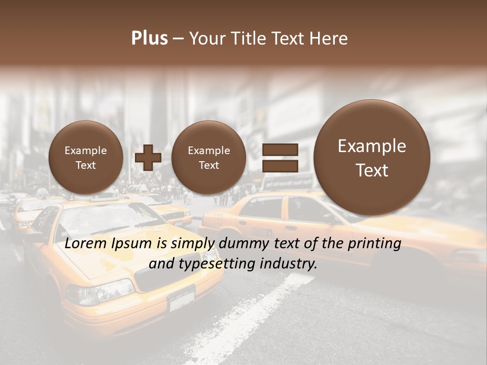 Jaune Unis Circulation PowerPoint Template