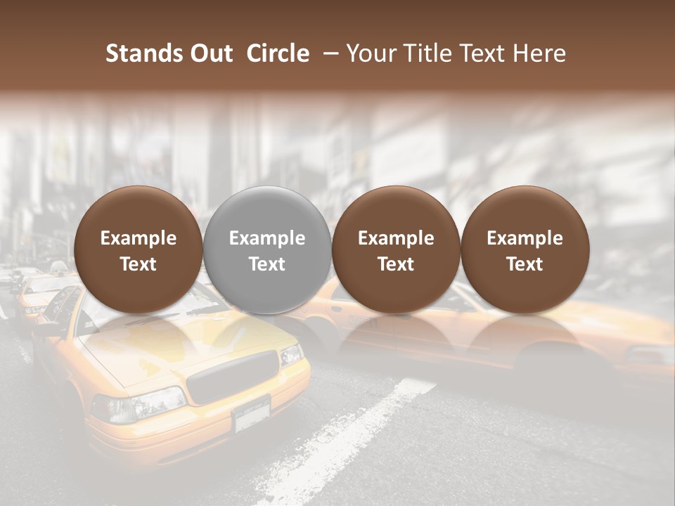 Jaune Unis Circulation PowerPoint Template