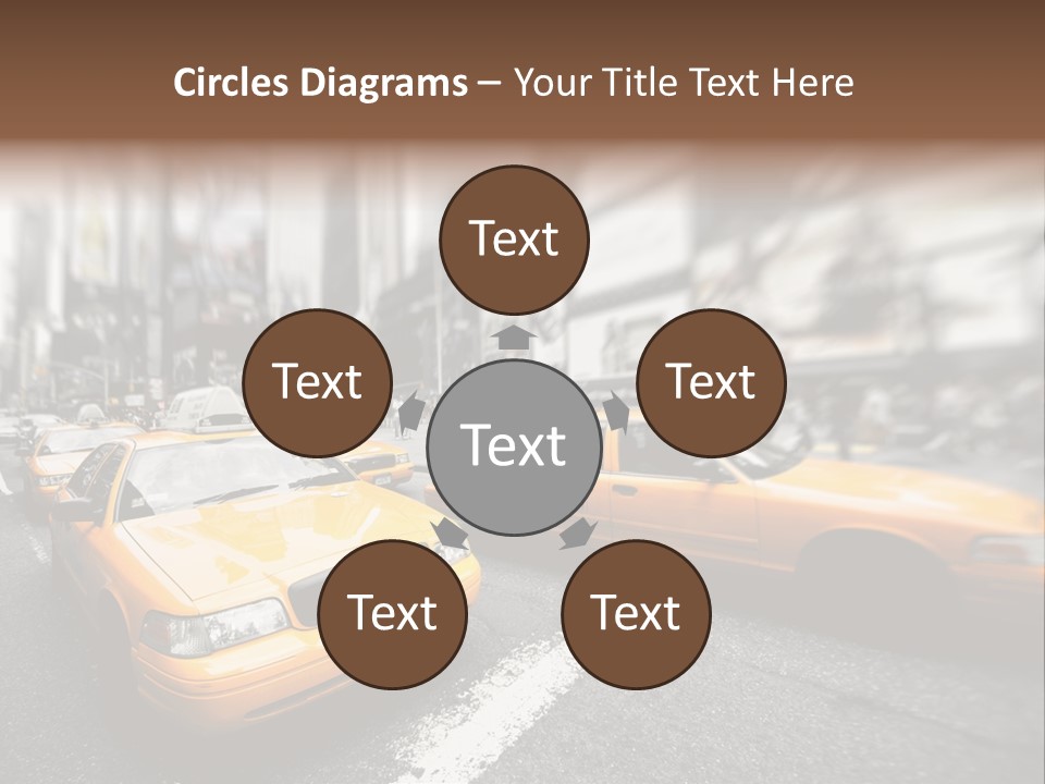 Jaune Unis Circulation PowerPoint Template