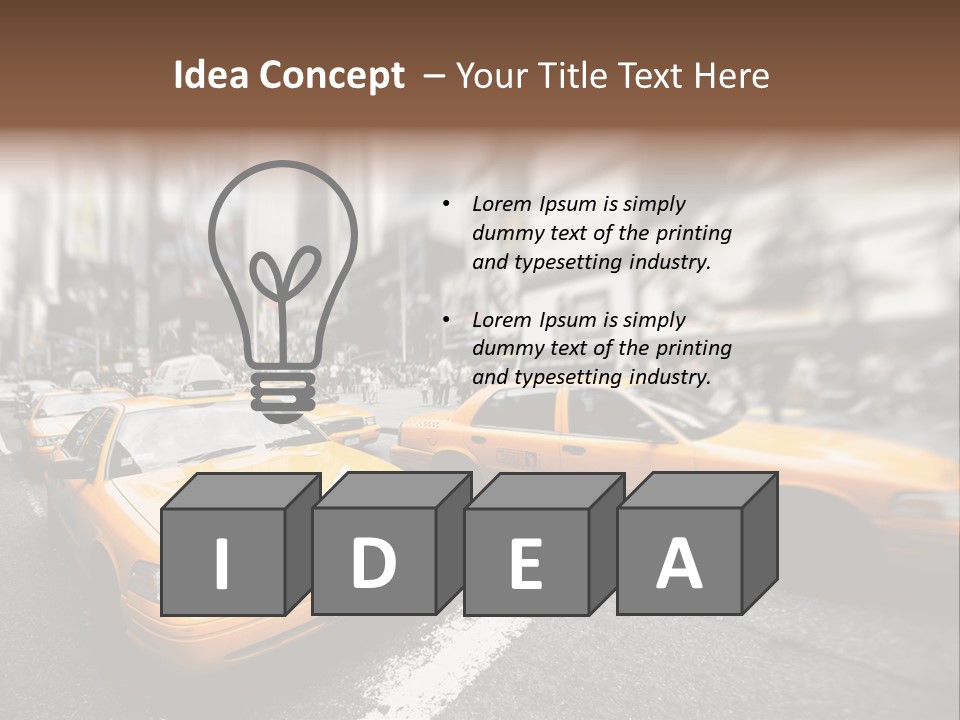 Jaune Unis Circulation PowerPoint Template