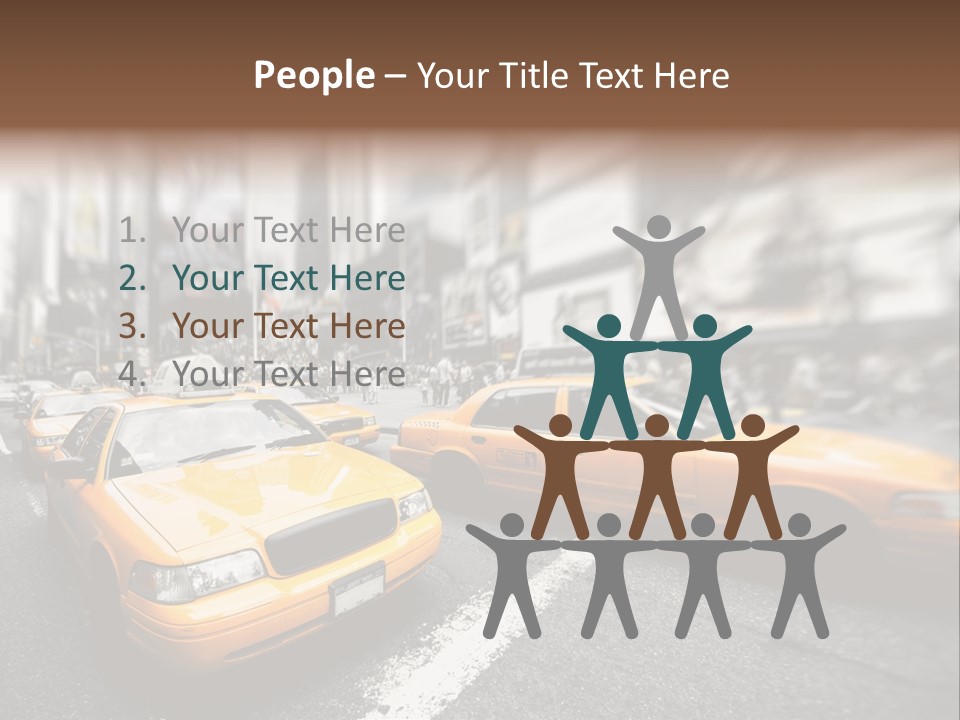Jaune Unis Circulation PowerPoint Template