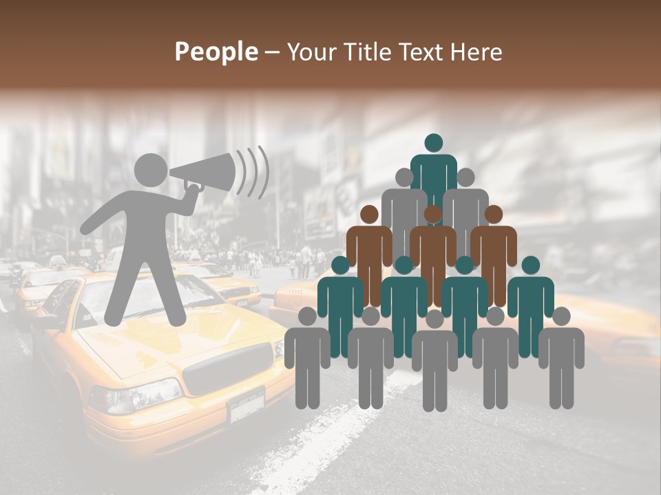 Jaune Unis Circulation PowerPoint Template