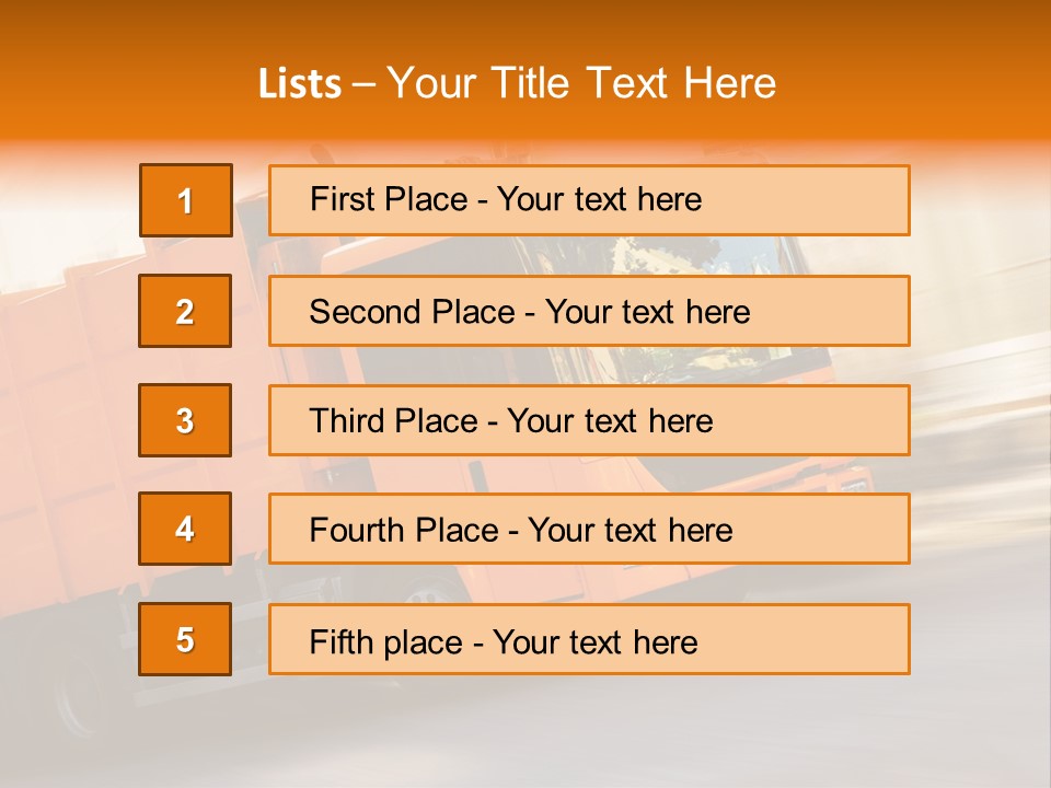 Stadt Transport Land PowerPoint Template