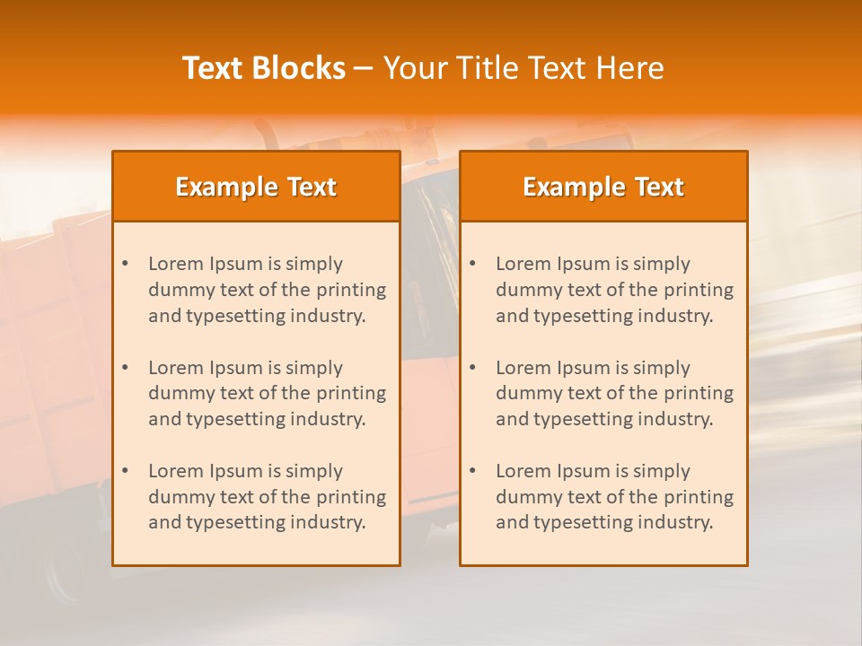 Stadt Transport Land PowerPoint Template