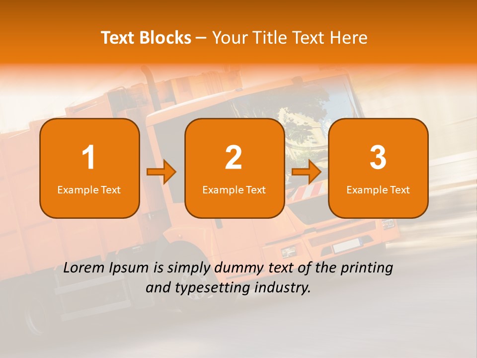 Stadt Transport Land PowerPoint Template