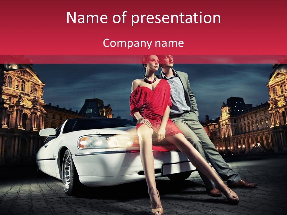 Road Elegance Portrait PowerPoint Template