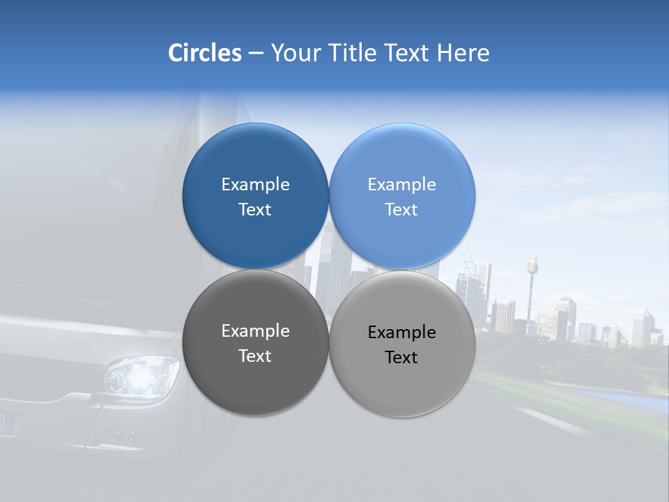 Fahrzeug Gro Stadtverkehr PowerPoint Template