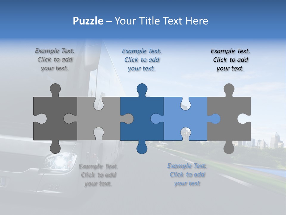 Fahrzeug Gro Stadtverkehr PowerPoint Template