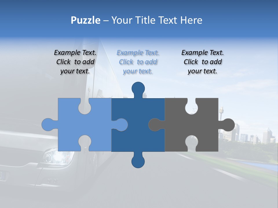 Fahrzeug Gro Stadtverkehr PowerPoint Template