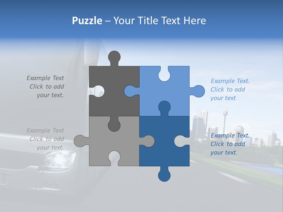 Fahrzeug Gro Stadtverkehr PowerPoint Template