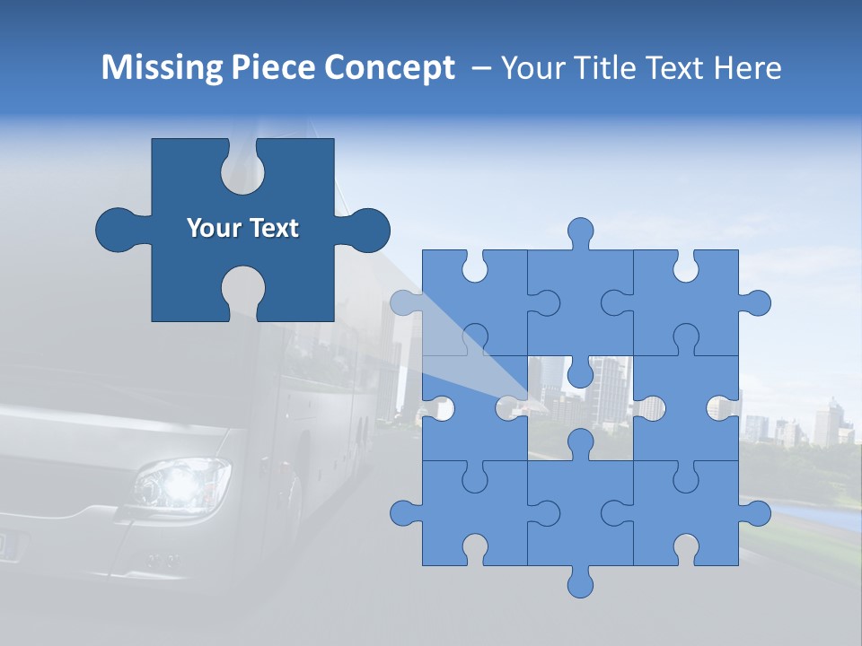 Fahrzeug Gro Stadtverkehr PowerPoint Template