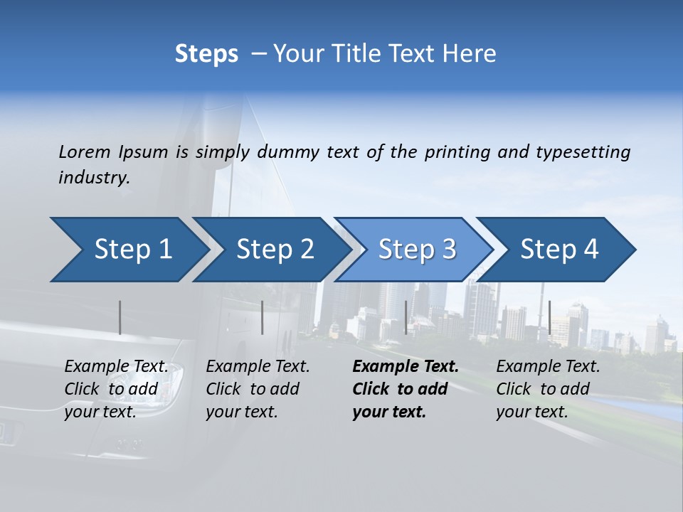 Fahrzeug Gro Stadtverkehr PowerPoint Template