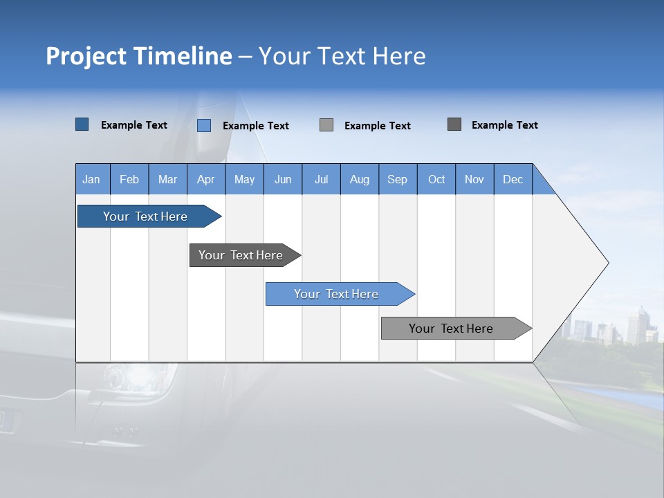 Fahrzeug Gro Stadtverkehr PowerPoint Template