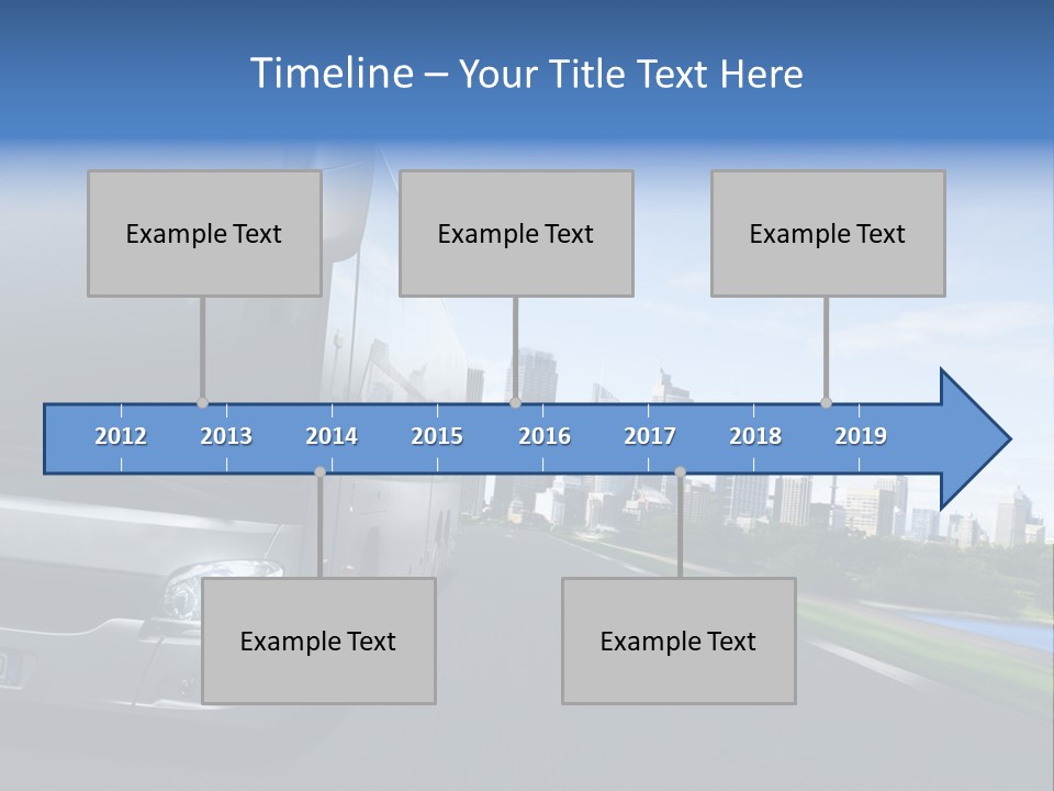 Fahrzeug Gro Stadtverkehr PowerPoint Template
