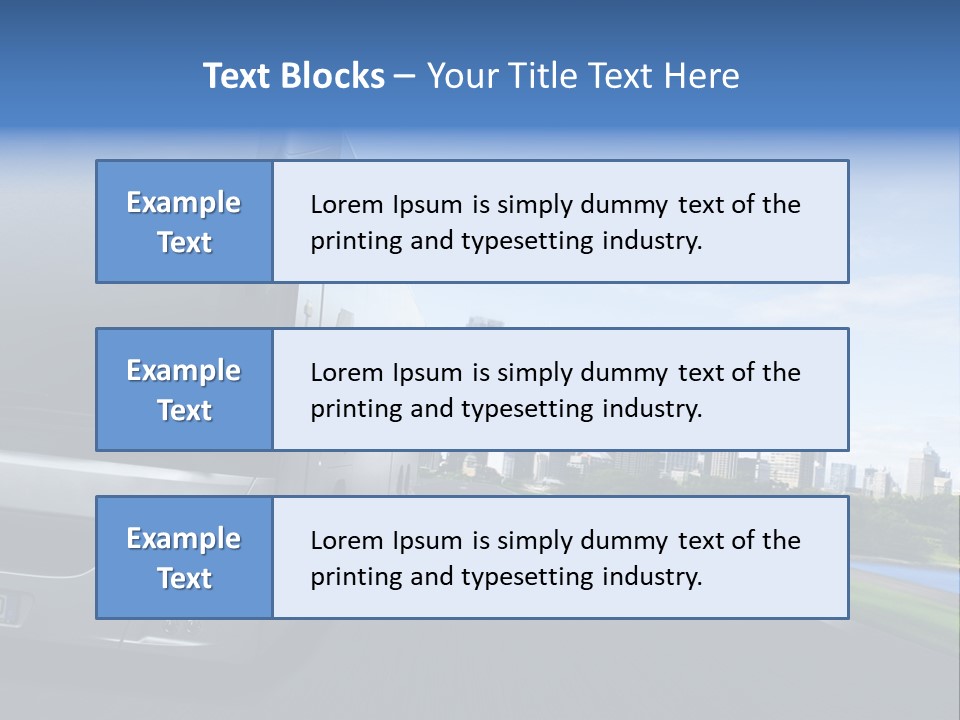 Fahrzeug Gro Stadtverkehr PowerPoint Template