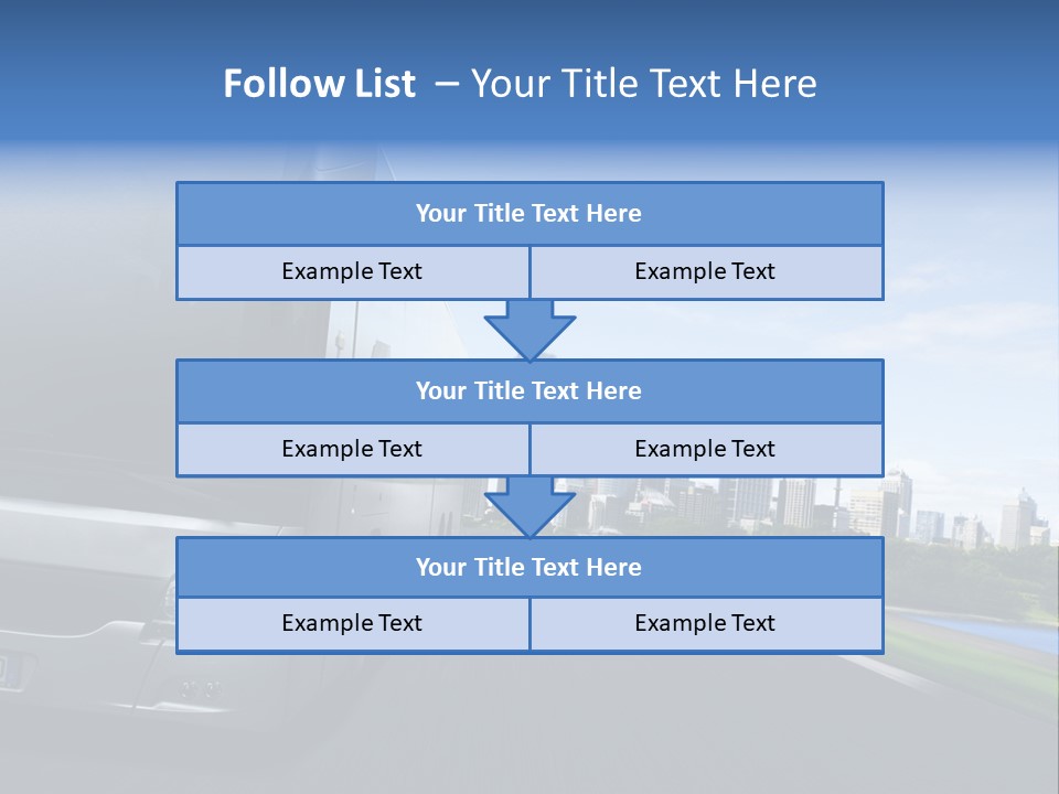 Fahrzeug Gro Stadtverkehr PowerPoint Template