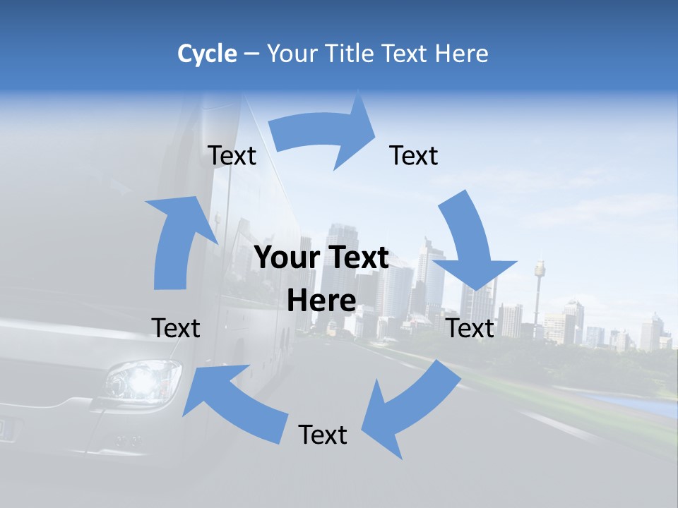 Fahrzeug Gro Stadtverkehr PowerPoint Template