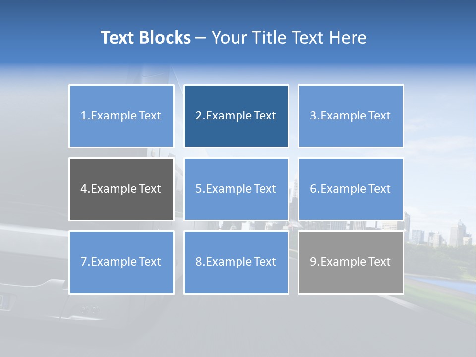 Fahrzeug Gro Stadtverkehr PowerPoint Template