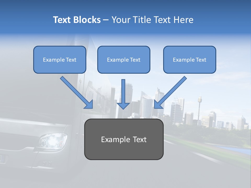 Fahrzeug Gro Stadtverkehr PowerPoint Template