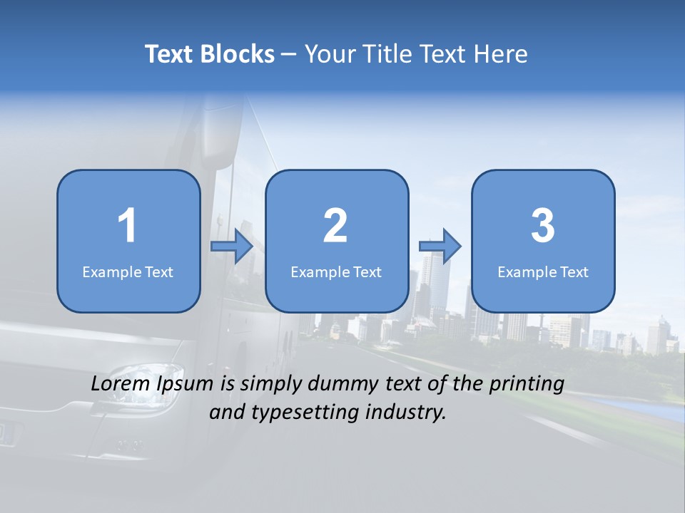 Fahrzeug Gro Stadtverkehr PowerPoint Template