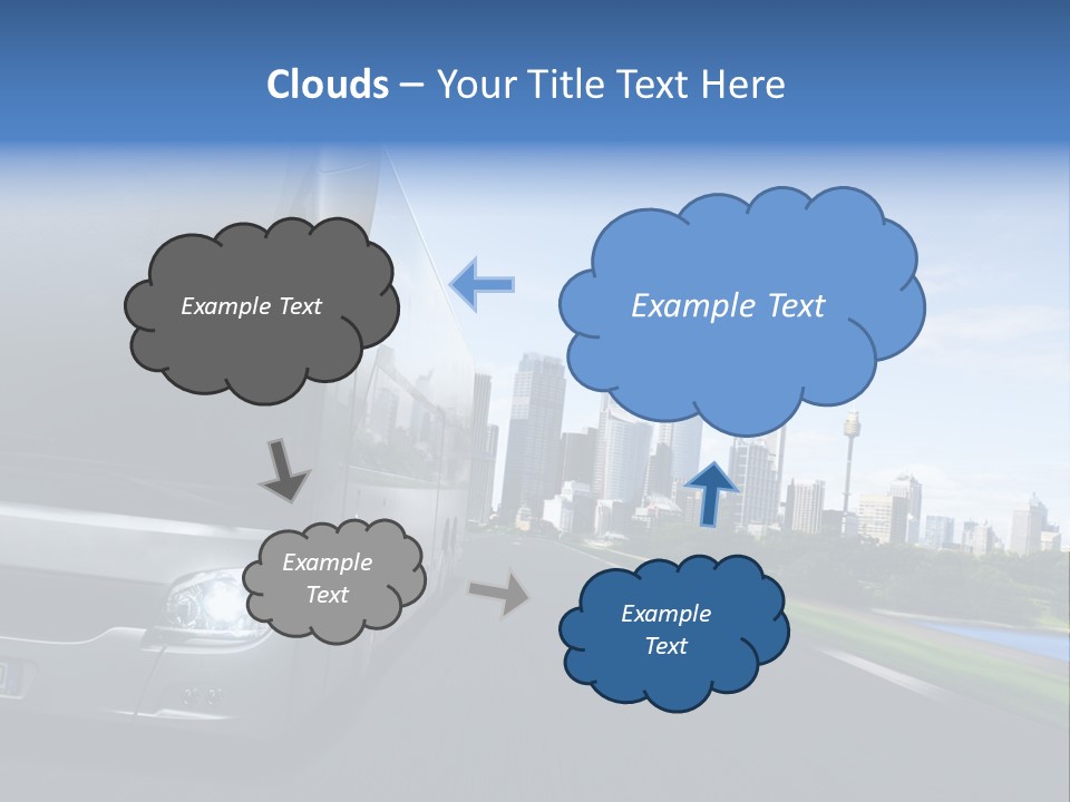 Fahrzeug Gro Stadtverkehr PowerPoint Template