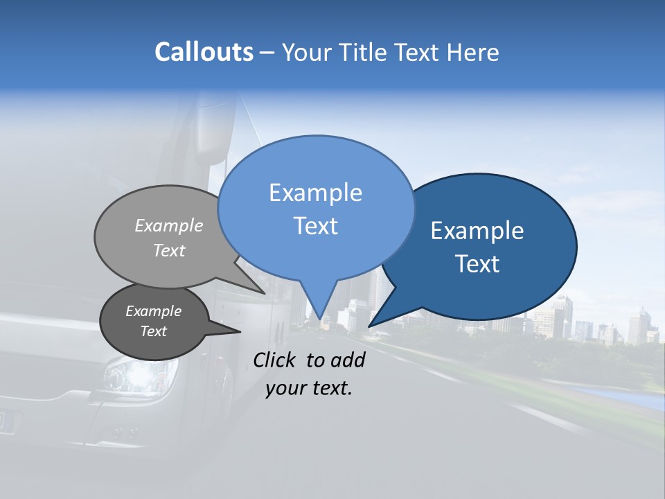 Fahrzeug Gro Stadtverkehr PowerPoint Template