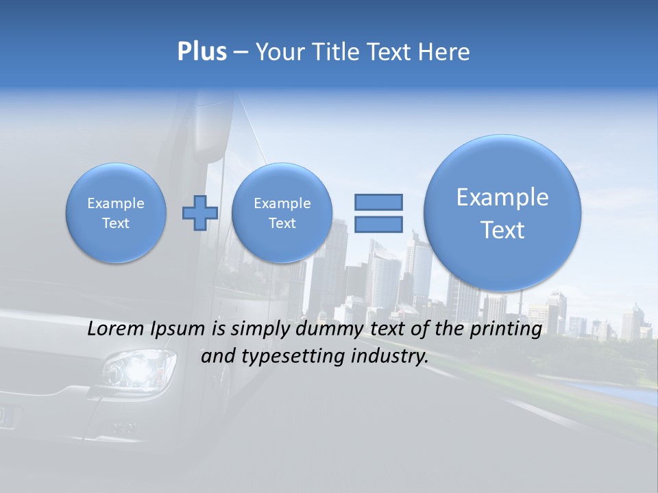 Fahrzeug Gro Stadtverkehr PowerPoint Template