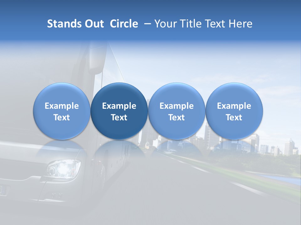 Fahrzeug Gro Stadtverkehr PowerPoint Template