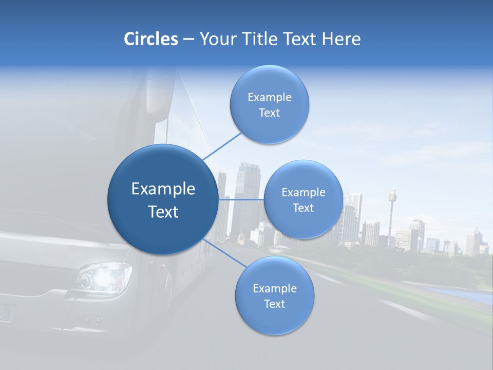 Fahrzeug Gro Stadtverkehr PowerPoint Template