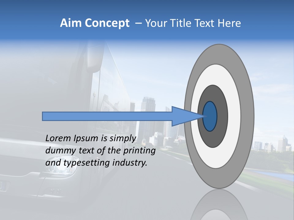 Fahrzeug Gro Stadtverkehr PowerPoint Template