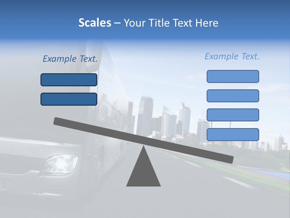Fahrzeug Gro Stadtverkehr PowerPoint Template