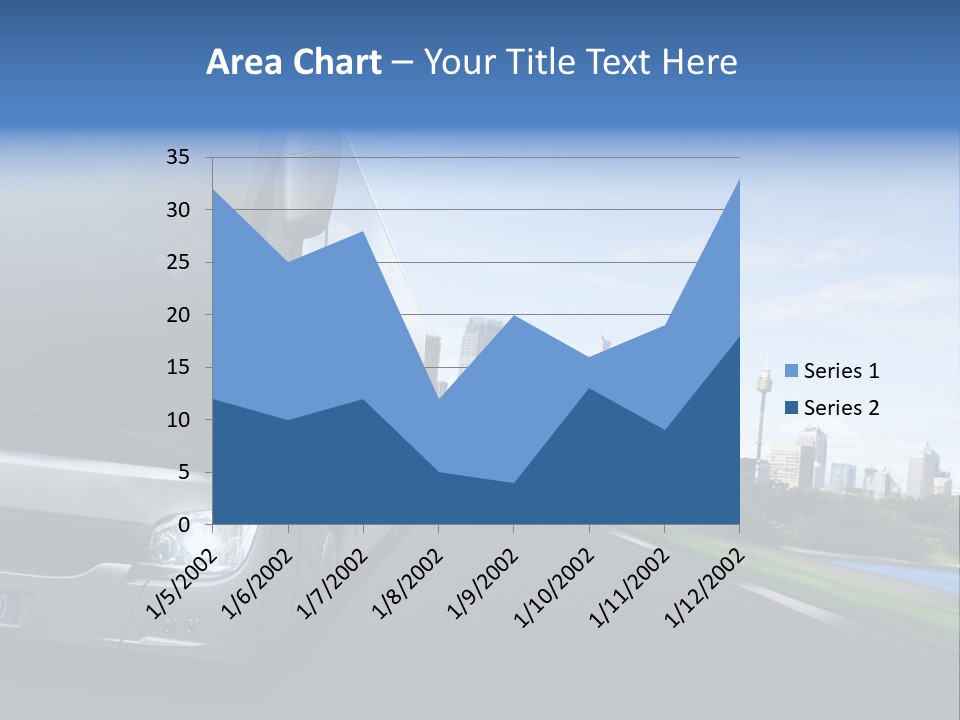 Fahrzeug Gro Stadtverkehr PowerPoint Template